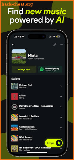 Swipefy for Spotify screenshot