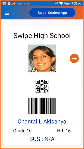 SwipeK12 Student ID Card screenshot