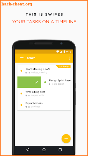 Swipes - Plan & Achieve Tasks screenshot