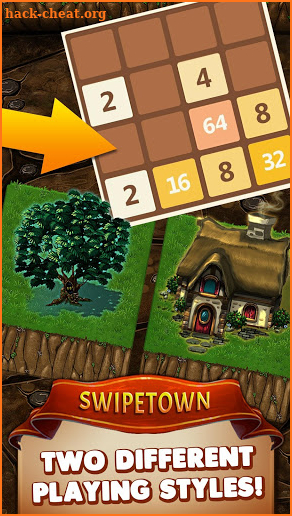 Swipetown! City Builder: Free Endless 2048 Game screenshot