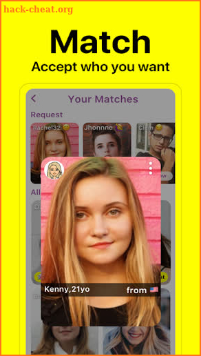 Swiping - Snapchat Friends screenshot