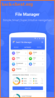Swirl File Manager - Category, Transfer, Explorer screenshot