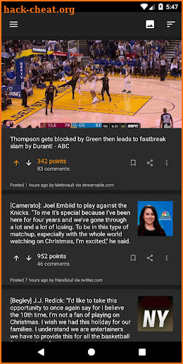 Swish - NBA Scores for Reddit screenshot