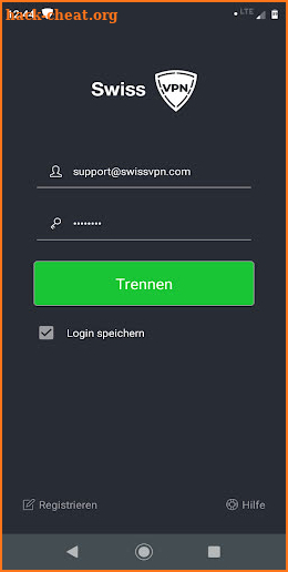 Swiss VPN screenshot