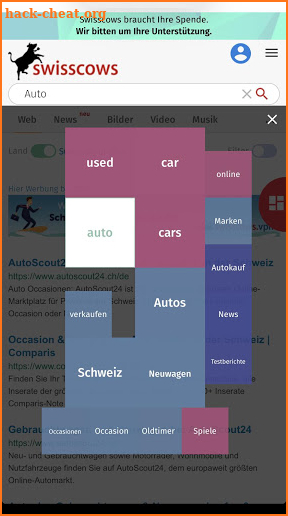 Swisscows Web Search screenshot