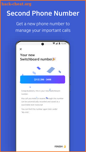 Switchboard: 2 number, call recording, transcripts screenshot
