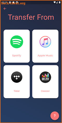 Switcheroo - A Playlist Transfer App screenshot