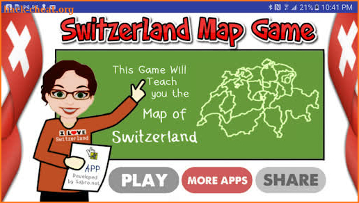 Switzerland Map Puzzle Game screenshot