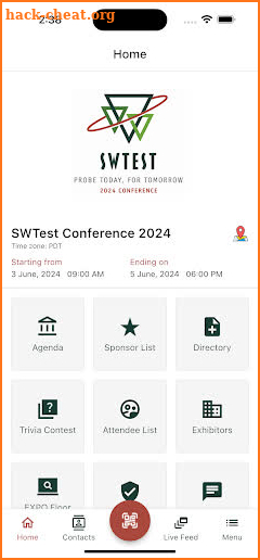 SWTest 2024 Conference screenshot