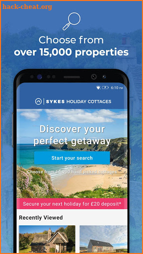 Sykes Holiday Cottages screenshot