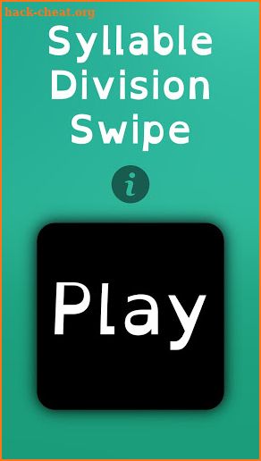 Syllable Division Swipe screenshot