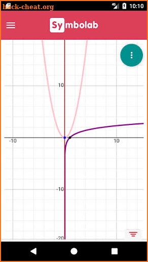 Symbolab Graphing Calculator screenshot