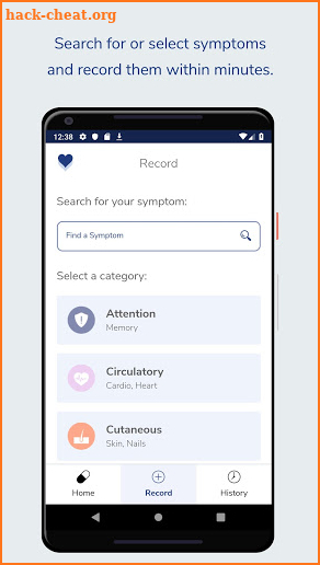 Sympto Health screenshot