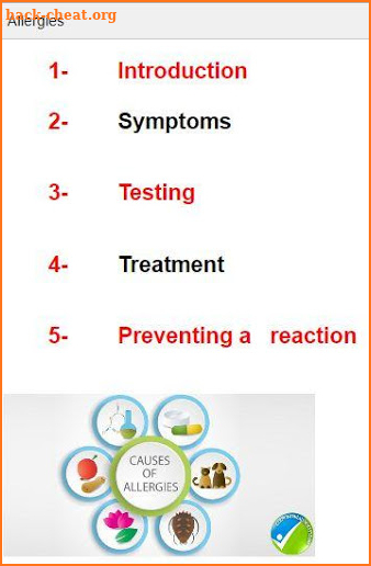 Symptoms and Treatment of top 40 diseases screenshot