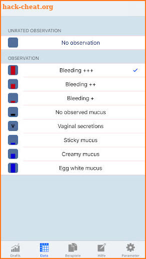 SymptoThermal Method screenshot