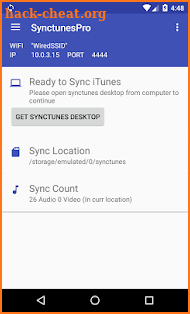 Sync iTunes to android - Pro screenshot