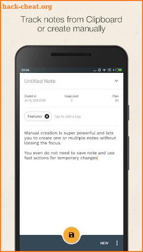 Sync Note,Manage Clipboard,Track Changes,Organize screenshot
