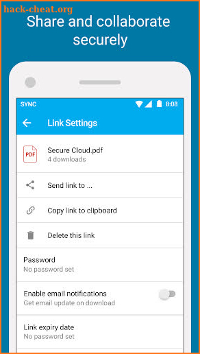 Sync.com - Secure cloud storage and file sharing screenshot