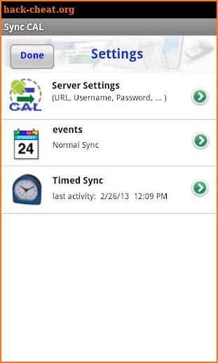 SyncML Client (Calendar only) screenshot
