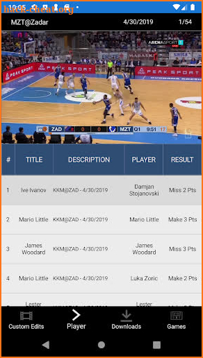 Synergy Sports Mobile Player screenshot