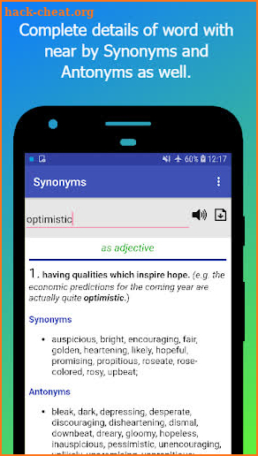 Synonyms and Antonyms Offline screenshot