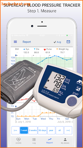 Systolic - blood pressure tracker screenshot