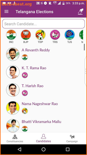 T Elect - Telangana Elections screenshot