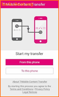 T-Mobile Content Transfer screenshot