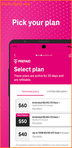 T-Mobile Prepaid eSIM screenshot
