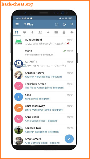T Plus Messenger screenshot