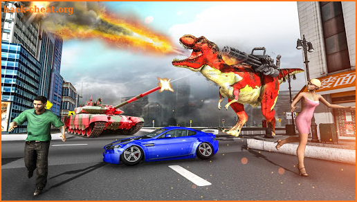 T-Rex Rampage : Dinosaur City Smasher screenshot