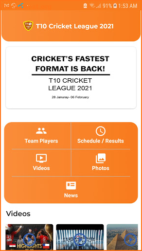 T10 Cricket League 2021 screenshot