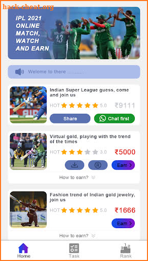 T20 Cricket-Fantasy Cricket Online Betting Games screenshot