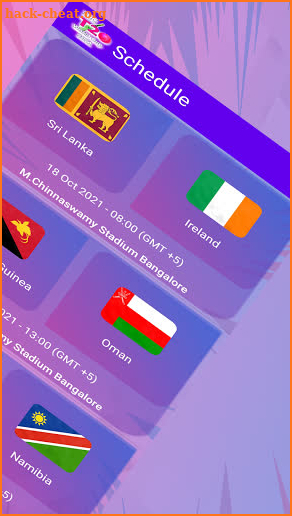 T20 World Cup Schedule 2021 screenshot