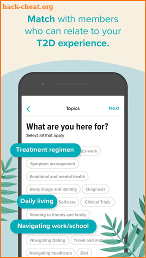 T2D Healthline screenshot