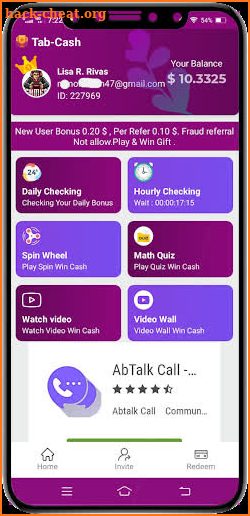 Tab Cash Free Cash Rewards screenshot