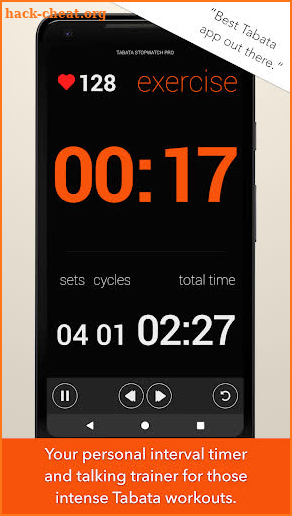 Tabata Timer and HIIT Timer for Interval Workouts screenshot
