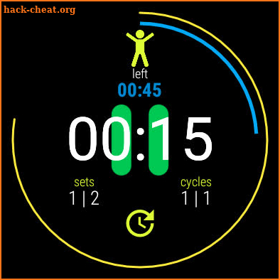 Tabata timer for Wear OS screenshot