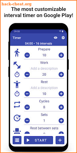 Tabata Timer: Interval Timer Workout Timer HIIT screenshot