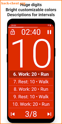 Tabata Timer: Interval Timer Workout Timer HIIT screenshot