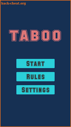 Taboo Word Game screenshot