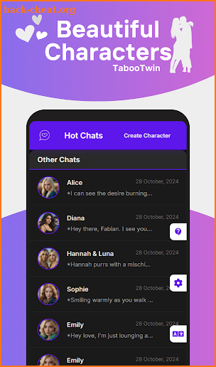 TabooTwin AI Girlfriend Dating screenshot