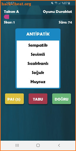 Tabu Kelime Oyunu - Pro screenshot