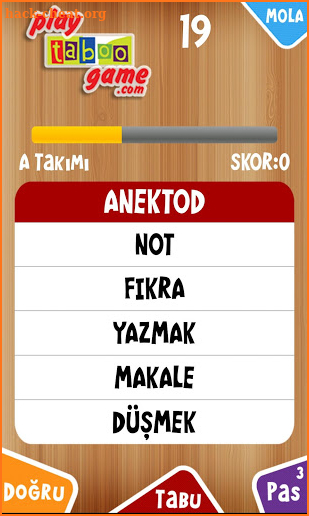 Tabu Oyunu Türkçe screenshot