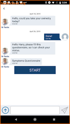 Tactio Patient screenshot