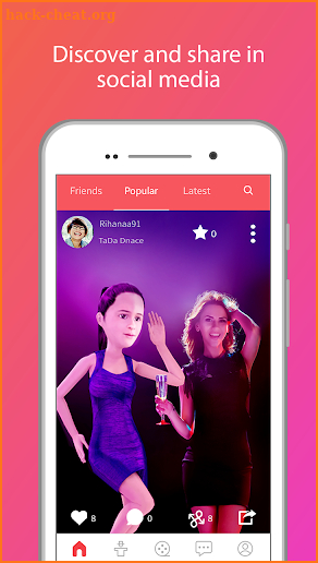 TaDa Time - Augmented Reality Messenger, 3D Avatar screenshot
