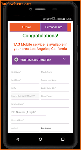 TAG Mobile screenshot
