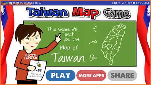 Taiwan Map Puzzle Game screenshot