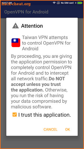 Taiwan VPN - Plugin for OpenVPN screenshot