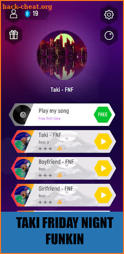 Taki FNF Friday Funny Music Tiles Hop screenshot